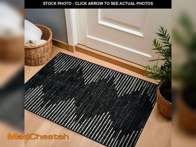 Lot 74-14067571 - Rugshop Bohemian Stripe Stain Resistant High Traffic Living Room Kitchen Bedroom Dining Home Office ...