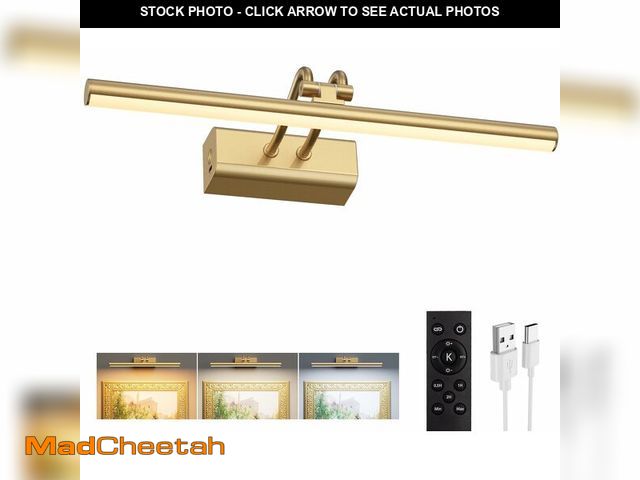 Lot 74-14205017 - 13.8'' Battery Operated Picture Light for Wall, 4000mAh Cordless Wall Lamp for Painting Photo Artwor...
