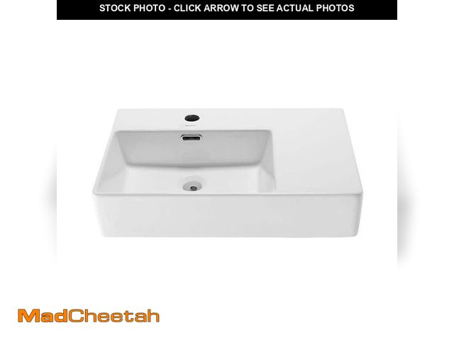 Lot 74-12683114 - Swiss Madison St. Tropez Vessel Sink in Glossy White - UNUSED