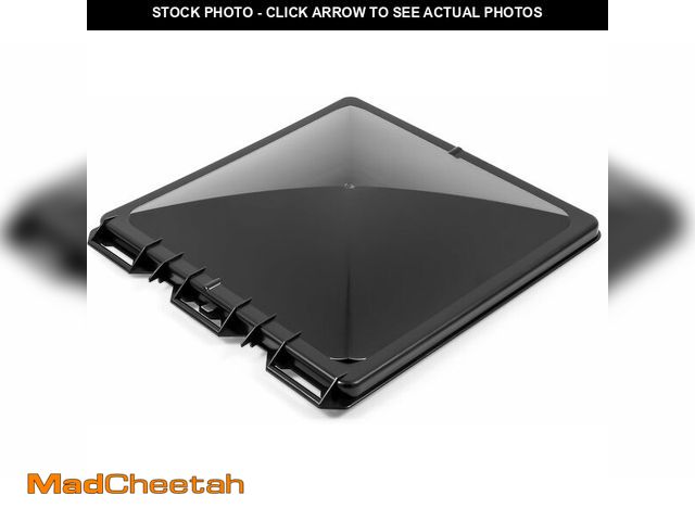 Lot 74-12827638 - Camco Camper/RV Vent Cover | Features a Reinforced Center Bar &amp; Crafted of Durable Polymer with ...