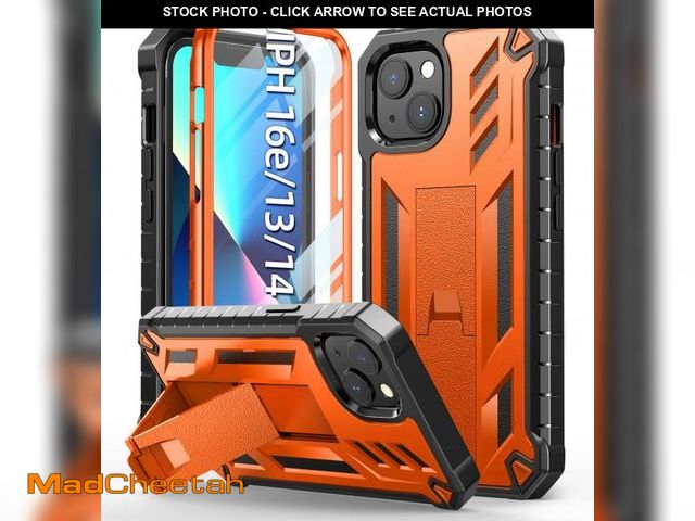 Lot 74-11550000 - for iPhone 13 Case Protective Cover: for iPhone 14 / iPhone 16e Case Heavy Duty Military Grade Hard ...