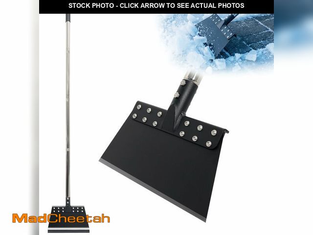 Lot 74-12710607 - CKLT 65in Manual Edger Lawn Tool with 11in Spring Steel Blade Ice Scraper for Driveway Long Handle H...