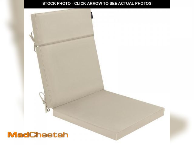 Lot 74-12049079 - Favoyard Outdoor Chair Cushion 21 x 20 x 2 Inch Waterproof &amp; Color Fade Resistant High Back Pati...