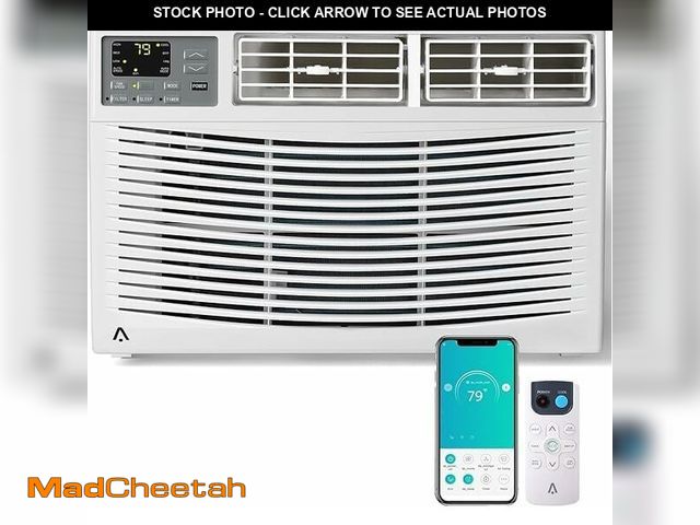 Lot 74-13791374 - Window Air Conditioner 12000 BTU with WiFi, Energy Efficient Window AC Unit Cools Up to 550 Sq.Ft. w...