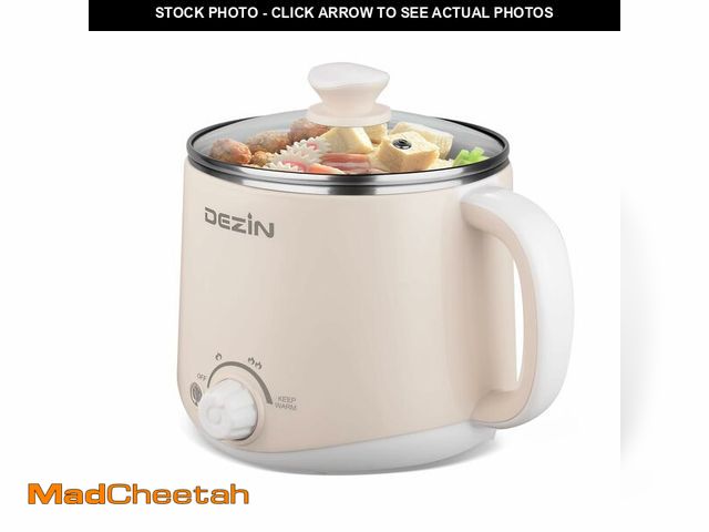Lot 74-14266303 - Dezin Electric Pot, 1.6L Ramen Cooker, Hot Pot Electric Stainless Steel, Multifunctional Cooker for ...