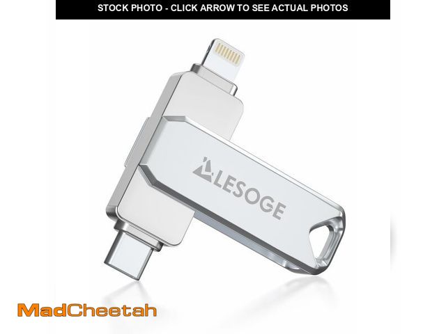 Lot 74-14299696 - MFi Certified 256GB Flash Drive for iPhone Photo Stick Thumb Drive, USB Memory Stick iPhone Flash Dr...