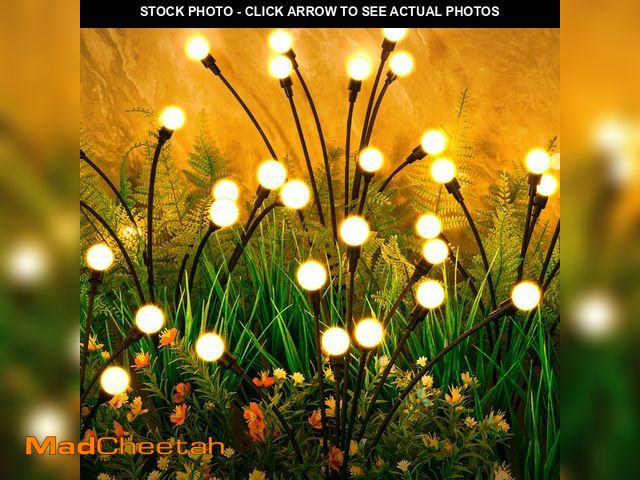 Lot 74-14264663 - ASMAD Solar Lights Outdoor(12-Pack, 96 LEDs), Solar Garden Lights, Outdoor Decorations, Firefly Ligh...