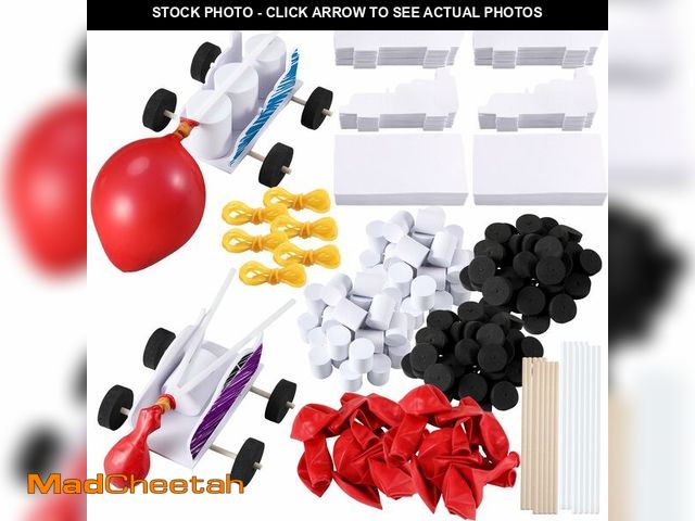 Lot 74-12881904 - Sonwyoung 20 Sets Car Balloon DIY Steam Kits Balloon Power Car Kits Recoil Car for Kids Classroom St...