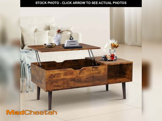 Lot 74-14324944 - CONCETTA Modern Lift-Top Coffee Table for Living Room - Adjustable Height Convertible Center Table w...