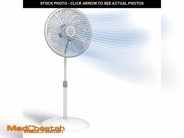 Lot 74-12021314 - Lasko Oscillating Pedestal Fan - Lasko Fan with Adjustable Height and 3 Cooling Speeds, Portable, 18...