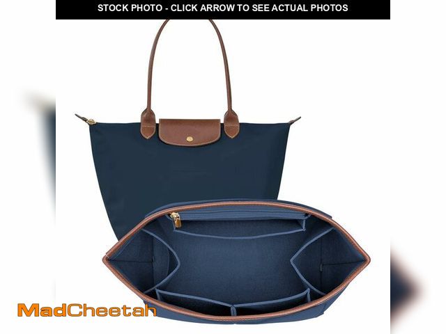 Lot 74-14207968 - DOIAPUOS Felt Purse Organizer Insert for Longchamp Le Pliage M Bag Handbag Leather edge Longchamp Or...