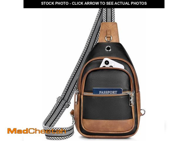 Lot 74-13844400 - BOSTANTEN 7L Sling Bag For Women CrossBody Bags Large Cross Body Purse Vegan Leather Sling Backpack ...