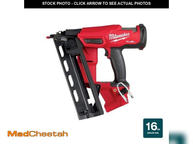 Lot 74-13133823 - Milwaukee M18 FUEL 18-Volt Lithium-Ion Brushless Cordless Gen II 16-Gauge Angled Finish Nailer (Tool...