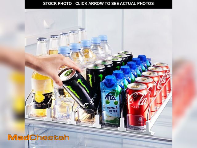 Lot 74-13542350 - Drink Organizer for Fridge, Soda Can Dispenser for Refrigerator, Automatic Drink Dispenser for Fridg...