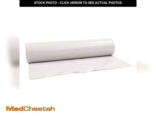 Lot 74-14609501 - Husky 20 ft. x 50 ft. Clear 4 mil Plastic Sheeting - UNUSED