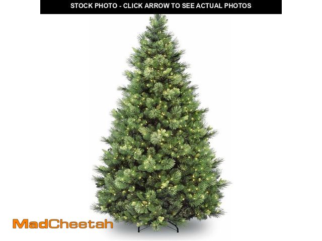 Lot 74-13419053 - National Tree Company 6.5 ft Pre-Lit Carolina Pine Artificial Christmas Tree, 650 Clear Lights, 911 ...