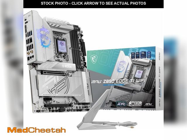 Lot 74-13326837 - MSI MPG Z890 Edge TI WiFi Gaming Motherboard (Support Core Ultra Series 2 Intel Processors, LGA 1851...