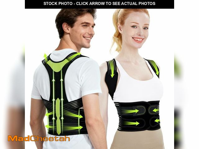 Lot 74-13547331 - Posture Corrector for Women and Men, Invisible Full Back Support Brace with Enhanced Breathable Mesh...