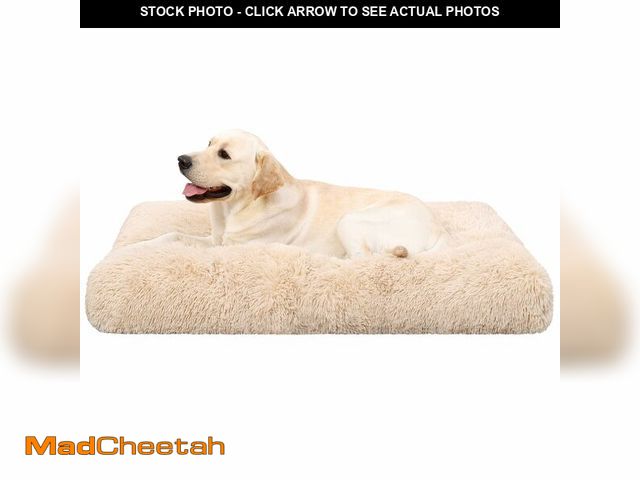 Lot 74-12713845 - KSIIA Dog Crate Bed Washable Dog Beds for Large Dogs Deluxe Plush Fluffy Comfy Thick Kennel Pad Anti...