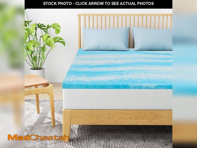 Lot 74-12211405 - Aidoly Twin Size 2 inch Cool Memory Foam Mattress Topper, Pressure Relief Cushion - UNUSED