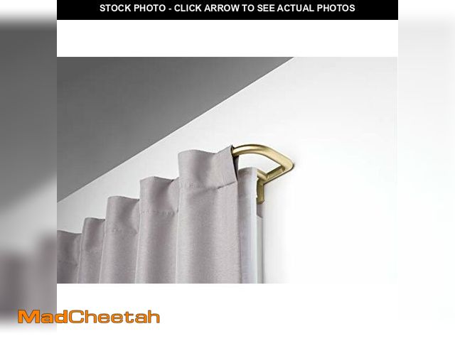 Lot 74-12664749 - Umbra Twilight Double Curtain Rod Set - Wrap Around Design Ideal for Blackout or Room Darkening Pane...