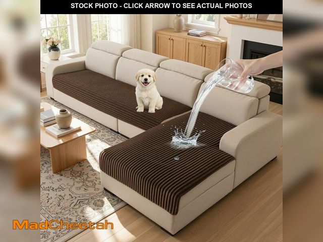 Lot 74-14211673 - MYSKY HOME Couch Covers for Sectional Sofa, L Shaped Couch Cover, 100% Waterproof Couch Covers for D...