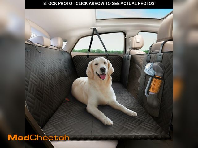 Lot 74-12711513 - ELLINI Dog Car Seat Cover for Back Seat, Hard Bottom Back Seat Extender for Dogs, Holds 400lbs, 600D...
