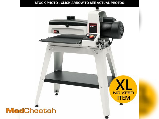 Lot 74-13790974 - JET 16-Inch Drum Sander, Open Stand, 1-1/2 HP, 115V 1Ph (JWDS-1632) - USED