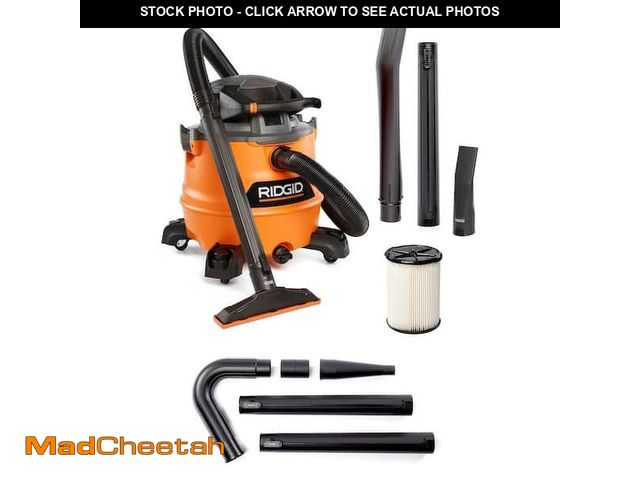 Lot 74-13605505 - RIDGID 16 Gal. 6.5 Peak HP NXT Shop Vacuum HD1600 Wet Dry Vac - UNUSED