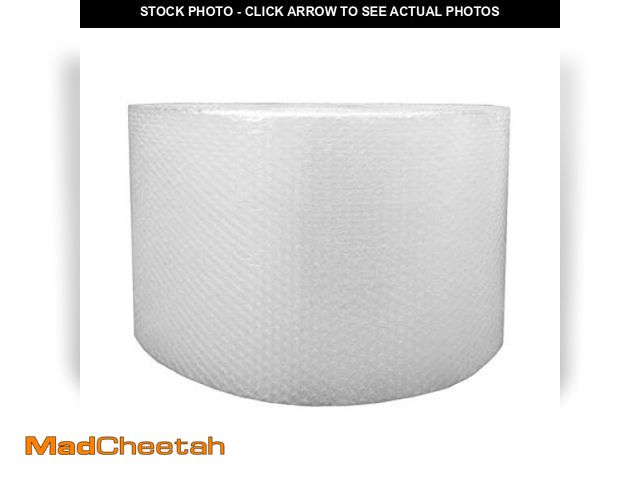 Lot 74-12398830 - Basics Bubble Cushioning Wrap Packing Material for Fragile Items, Perforated, 12 inch x 175 ft Long ...