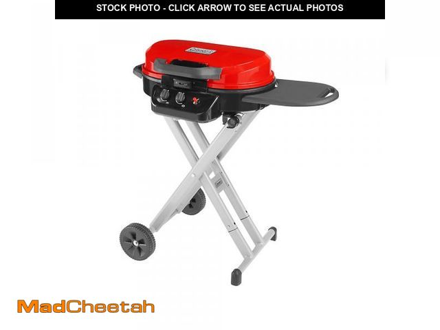 Lot 74-12253677 - Coleman RoadTrip 225 Portable Stand-up Propane 2-Burner Grill - Red - UNUSED