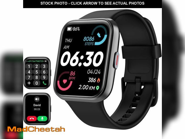 Lot 74-13720390 - Tensky Smart Watch for Men/Women Android &amp; iPhone, Alexa Built-in, 1.8" Touch Screen Fitness Tra...