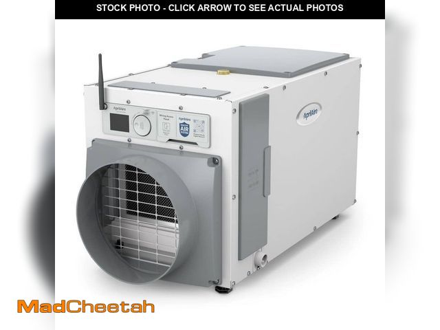 Lot 74-14342822 - (MISSING COLLARS,FILTER,HARDWARE) AprilAire Wi-Fi 80 pt. 4,400 sq. ft. Bucketless Dehumidifier in. G...