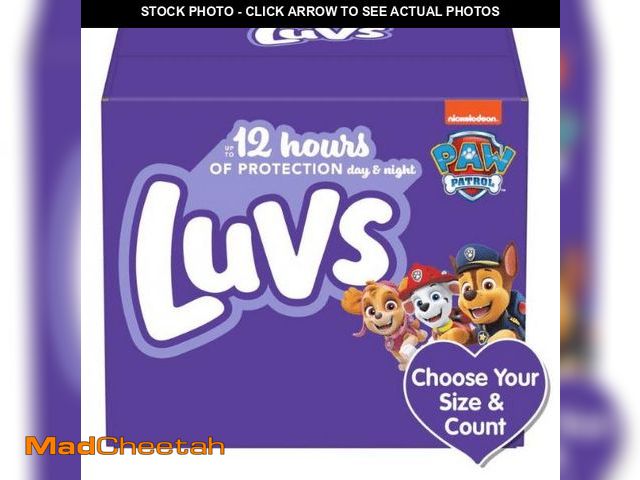 Lot 74-11989491 - Luvs (LUVS) Diapers Size 6, 124 Count - Luvs Ultra Leakguards Disposable Baby Diapers, ONE MONTH SUP...