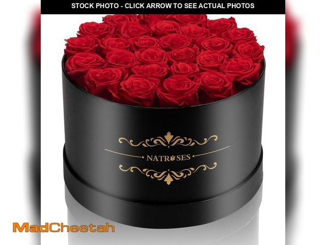 Lot 74-13546390 - NATROSES Gifts for Her 27 Piece Forever Preserved Roses in a Box, Preserved Flowers for Delivery Bir...