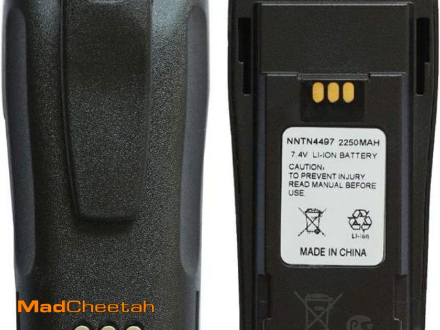 Lot 74-11554388 - NNTN4497CR NNTN4497DR 7.4V 2250mAh Li-ion Battery High-Capacity Compatible for Motorola Radio NNTN44...