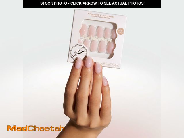 Lot 74-14424594 - Celebritips Press On Nails - Salon U-ltimateÃ¢âÂ¢ | Bare Milk, Extra Short Almond Nails, Reusable ...