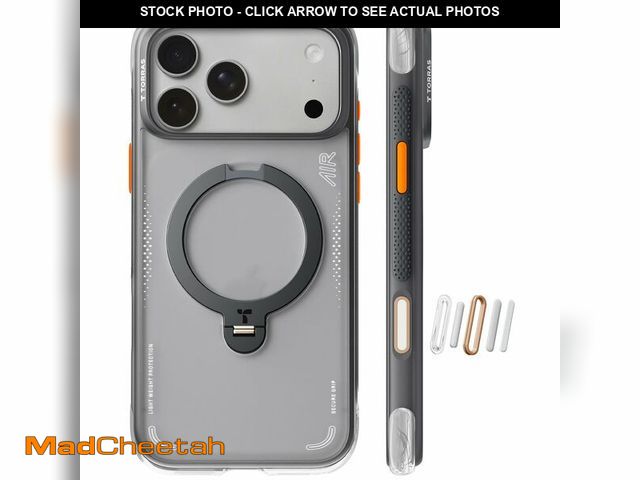 Lot 74-14385979 - TORRAS Ostand Q3 Air for iPhone 17 Pro Max Case with 360 Magnetic Stand, Fit for MagSafe, Mil-Grade ...