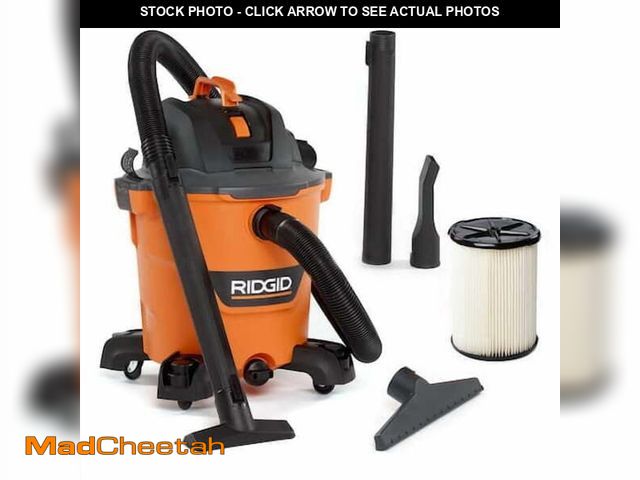 Lot 74-12798761 - (MISSING ATTACHMENTS) RIDGID 12 Gallon 5.0 Peak HP NXT Shop Vacuum - USED
