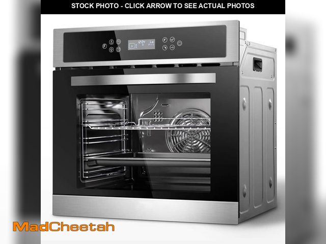 Lot 74-14254698 - (FOR PARTS/NOT WORKING) Sunmaki 24 in. 2.5 cu. ft. Single Electric Wall Oven with 11 Functions in St...