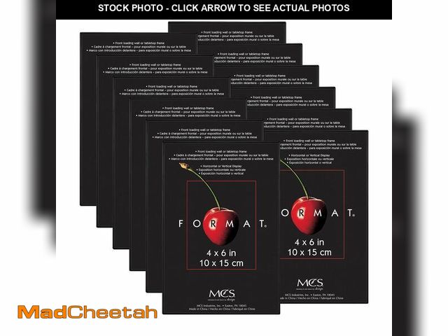 Lot 74-12714645 - MCS Format 4x6 Picture Frame Black, Gallery Wall Vertical &amp; Horizontal Wall Hanging Small Pictur...