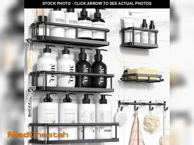 Lot 74-11559234 - YASONIC Shower Caddy 6 Pack Rustproof shower Organizer, Large Capacity Shower Shelves for inside sho...