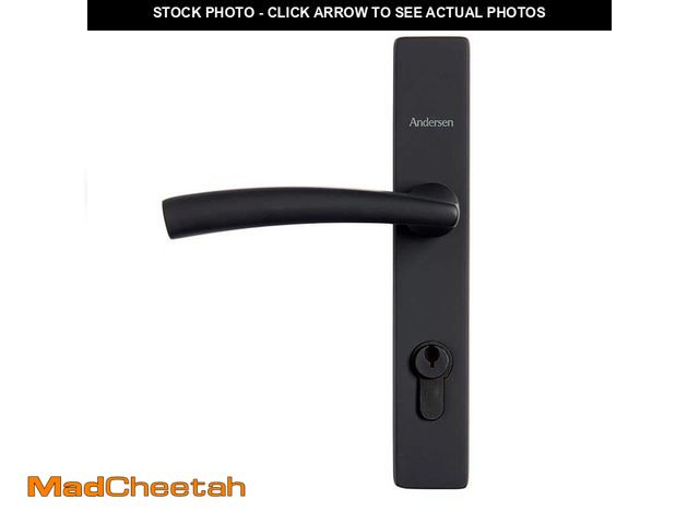 Lot 74-12901514 - Andersen 3000 and 4000 Series Matte Black Modern Storm Door Handle Set - UNUSED