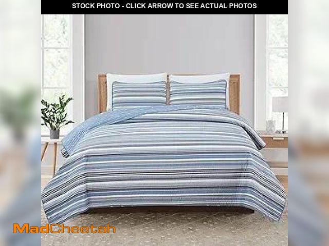 Lot 74-12127744 - Market &amp; Place 3 Piece Reversible Quilt Set with Shams | All-Season Soft &amp; Lightweight Bedsp...