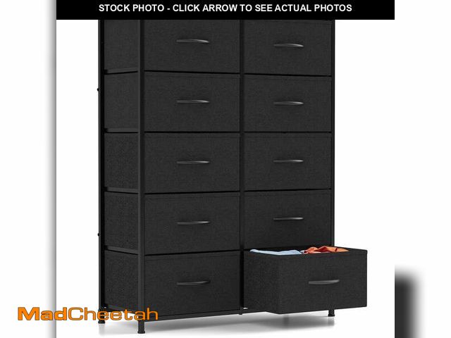 Lot 74-12836954 - (MISSING HARDWARE) CONCETTA 10-Drawer Fabric Dresser Storage Chest for Bedroom, Closet, Entryway, St...