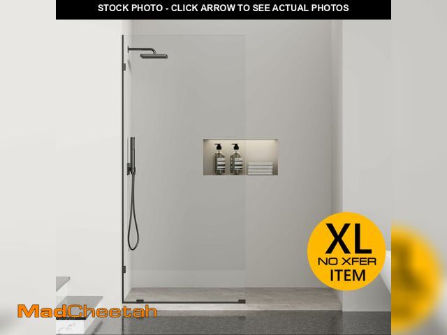 Lot 74-13648289 - Findepot Frameless Fixed Shower Screen 36" W Ãâ 78" H, Shower Glass Panel, 5/16"(8mm) SGCC Clear ...