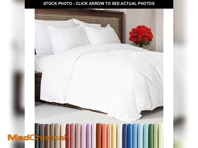 Lot 74-13721392 - White Duvet Cover Full Size - Extra Soft Full Size Duvet Cover - Lightweight, Comfy, Cozy &amp; Brea...