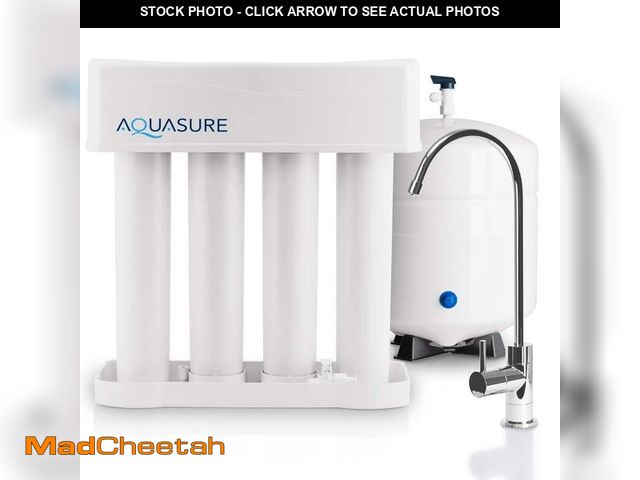 Lot 74-13001383 - AQUASURE Premier Series 75 GPD Reverse Osmosis Water Filtration System with Chrome Finished Faucet -...