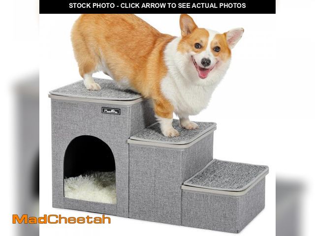 Lot 74-12309754 - Made4Pets Cat Stairs Dog Ladder for Bed, Pet Step for Small Dogs and Cats, Dog Ramp for Couch Sofa w...