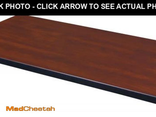Lot 74-12160771 - Regency Rectangular Standard Table Top, 48" x 30", Cherry/Maple - UNUSED